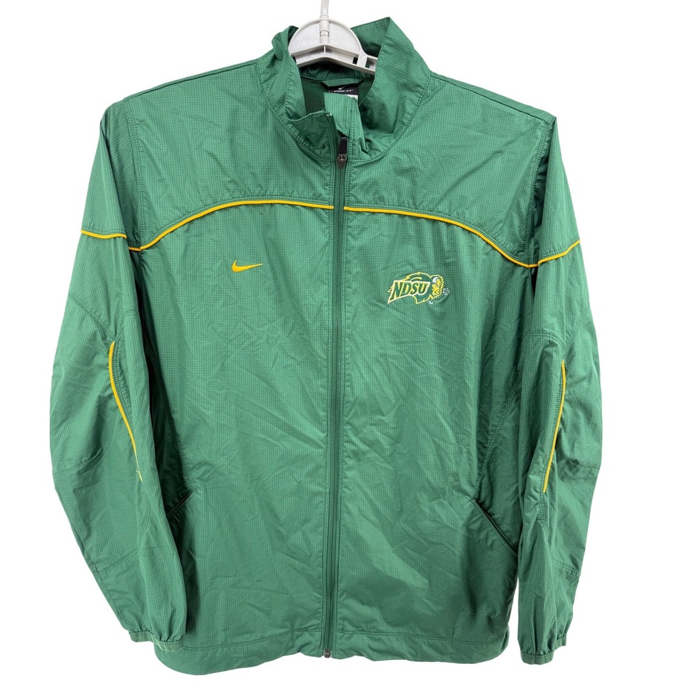 Nike NDSU Bison‎ Storm-FIT Full Zip Windbreaker Jacket Men's Medium Green